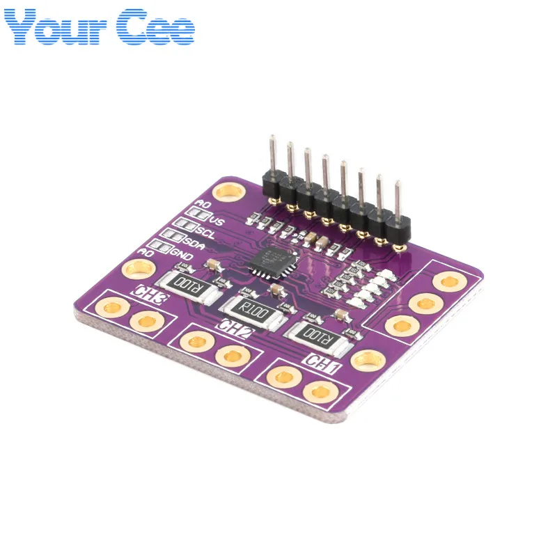 2pcs/1pc INA3221 Triple-Channel Shunt Current Power Supply Voltage Monitor Sensor Board Module I2C SMBUS Replace INA219