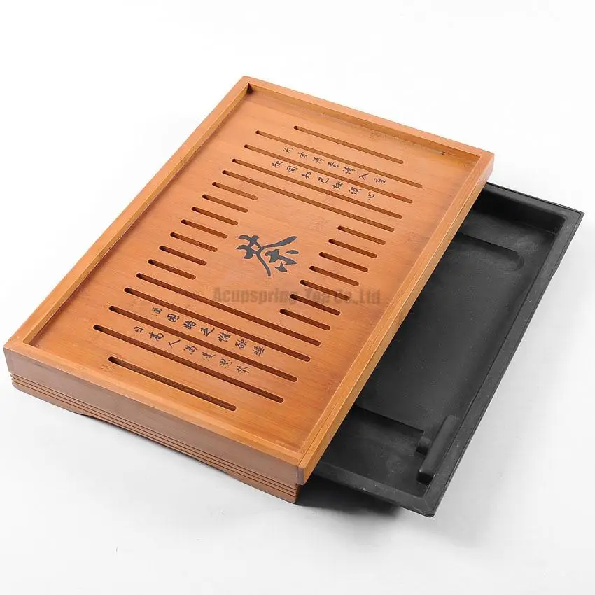 Bamboo Tea Tray/Teable/Plate,Chinese Kungfu Tea Ceremony teaset/tool,for puerh/pu'erh/white/green/Oolong/Black/White tea