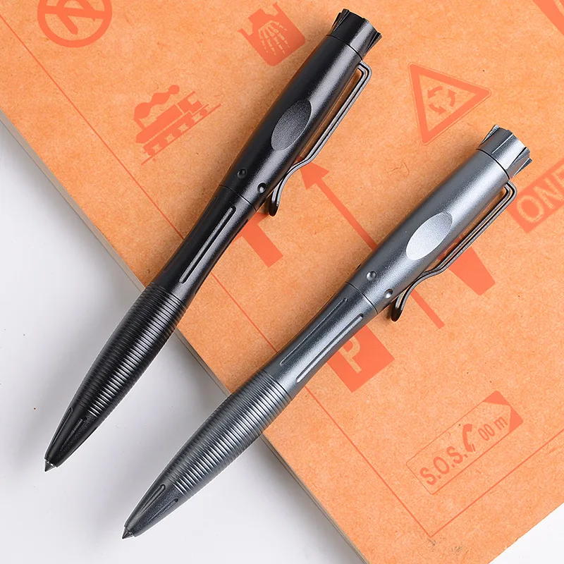 

Creative Alloy Metal Signature Pen Tungsten Steel Attack Gel Pen Tactical Pen Self Defense EDC as Luxury Gift Set