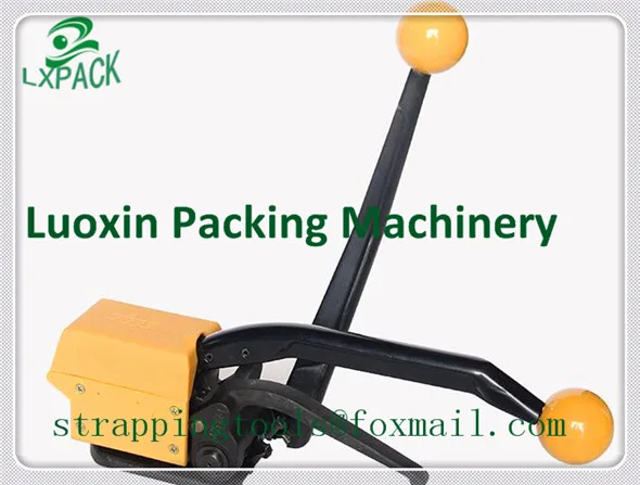 

LX-PACK Lowest factory Price A333 Portable Manual Seal free Steel Strapping Tool without Seals Steel Banding Machine For 13-19mm