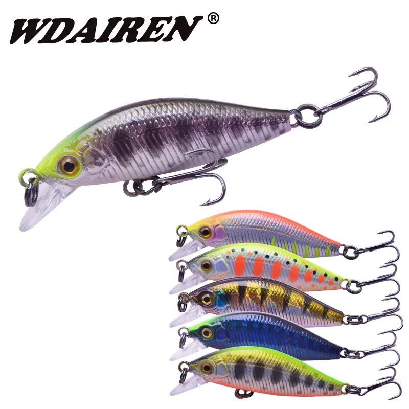 

WDAIREN Quality Hard Bait 50mm 3.2g Floating Minnow Fishing Lure Wobbler Bass Pike Artificial Lures Fishing Tackle Pesca WD-502