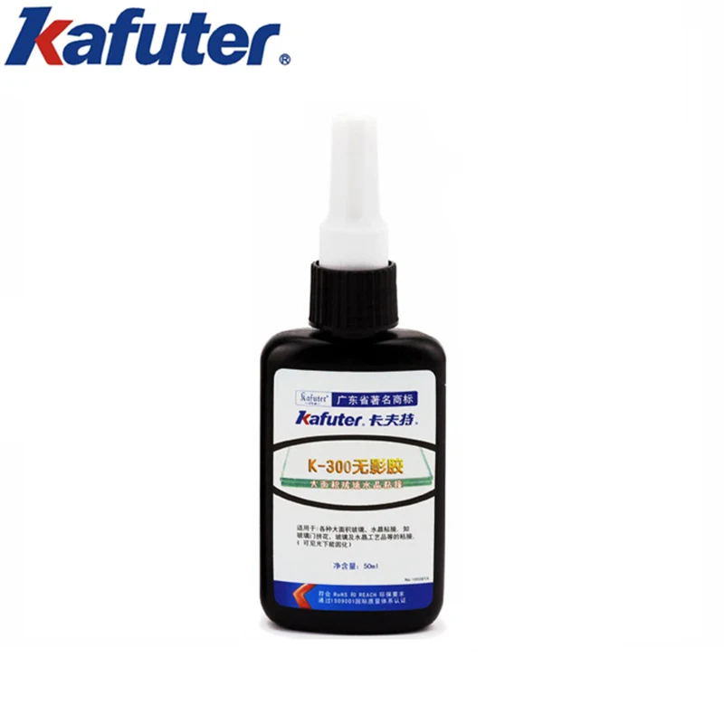 Kafuter 50ML UV Glue Transparent Shadowless Adhesive For Crystal Glass