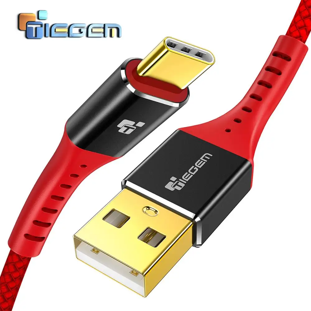 

TIEGEM USB Type C Cable Quick Charge 4.0 QC 3.0 Fast Charging For Xiaomi Samsung Huawei USBC Data Wire Cord Phone Charger Cables