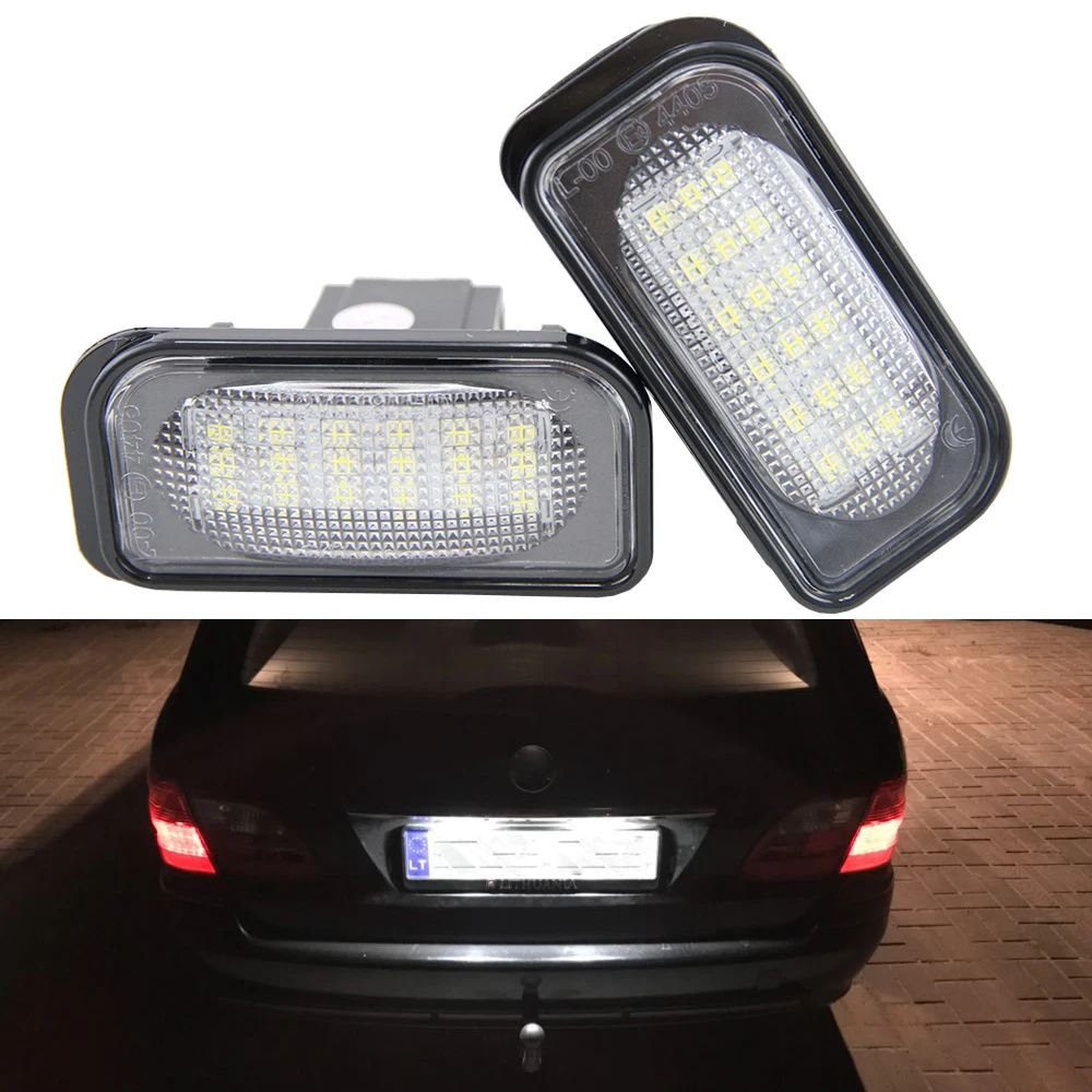 

2pcs Canbus LED License Number Plate Light Assembly For Mercedes Benz C-class W203 W209 CLK A209 Chrysler Crossfire