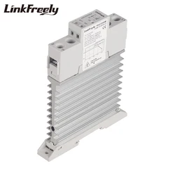 TRA23D40M TRA48D60M Intelligent Auto Integrated SSR 40A 60A DC to AC Ouput 24-280VAC Single Phase DIN Rail Solid State Relay