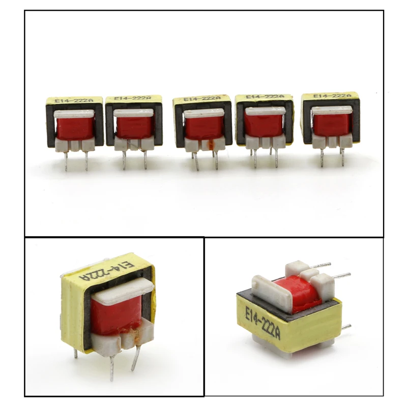 5Pcs 1300 : 8 Ohm Audio Transformer EE14 Transformateur POS Transformador