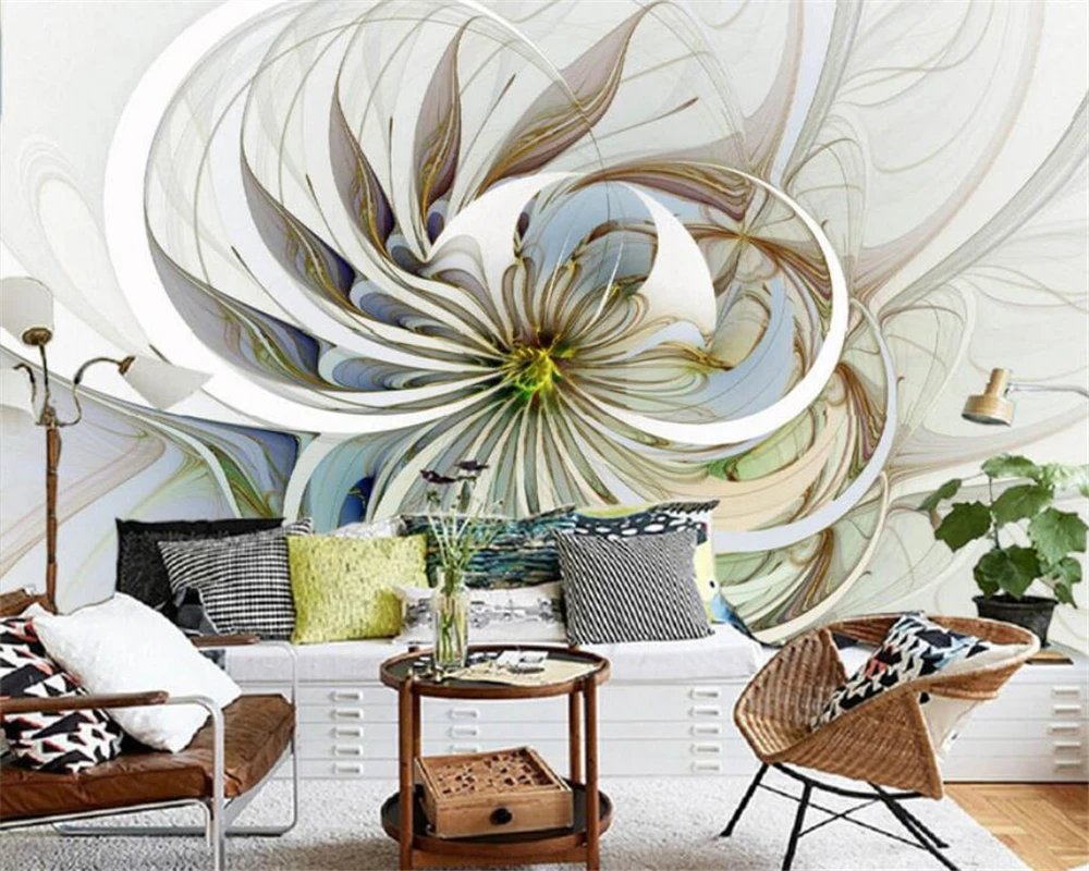 

Beibehang Custom wallpaper home decoration murals living room bedroom abstract floral TV sofa background wallpaper for walls 3 d