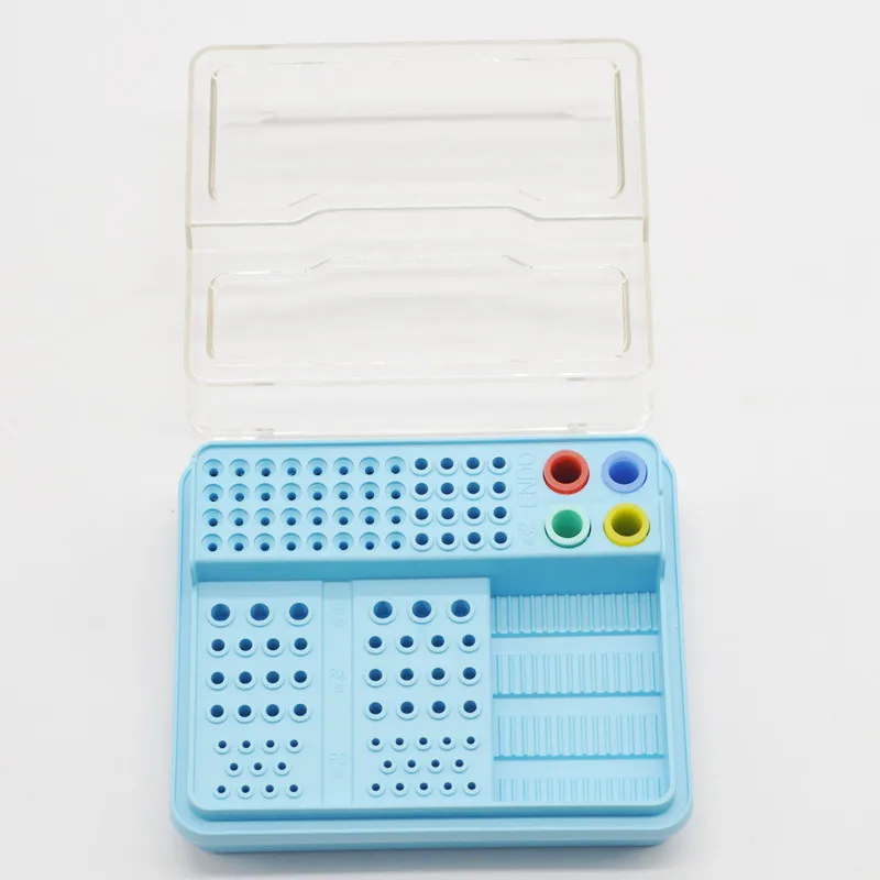 

Plastic 91Holes Endo Storage & Disinfection Box Case For Endo Burs Files Instrument For Dental Clinic