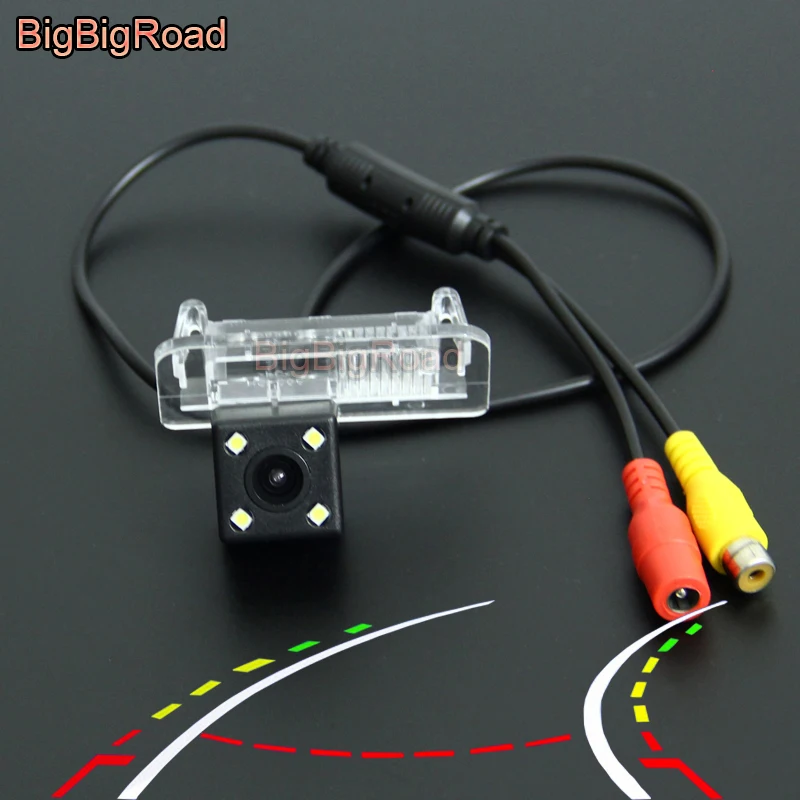 

BigBigRoad Car Intelligent Dynamic Trajectory Tracks Rear View CCD Camera For Mercedes Benz B200 B180 Night Vision Waterproof