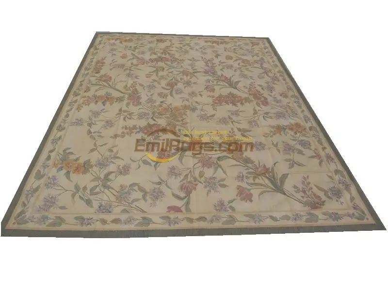 

Handmade Carpet Big Carpet For Living Room Square Rug Aubusson Carpet Wool Knitting Carpets