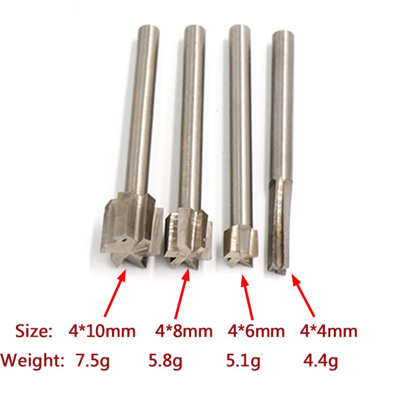 1pcs Wood Carving Engraving Knife Milling Cutter 3-10mm End Mill White Steel Clear Bottom Knife WoodWorking Tools QingD