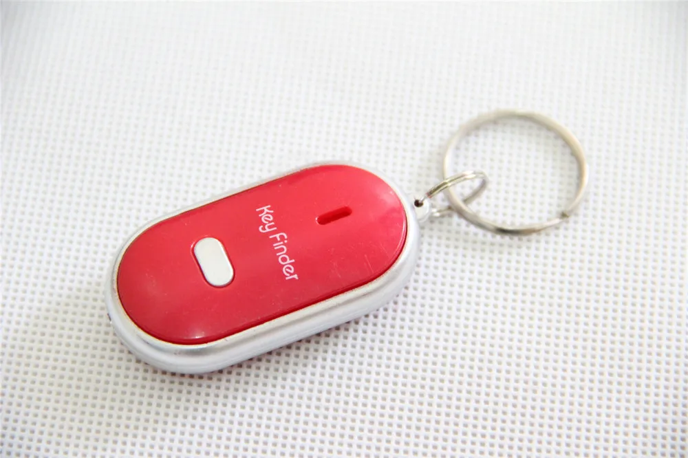 

100pcs/lot LED Key Finder Locator Find Lost Keys Chain Keychain Whistle Sound Control Parrty Favor gifts lin4476