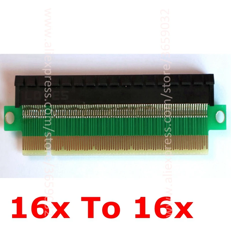 PCI-E 1X 4X 8X 16X Female To PCI-E 16X Male Graphics Extension Connection Conversion Adapter Card Compatible with PCIe 3.0