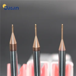 1pc Radius 0.25 0.3 0.4 0.5 1mm 2mm Ball Nose Long Neck End Mill Tungsten Carbide Deep Groove Milling Cutter Engraving Machine