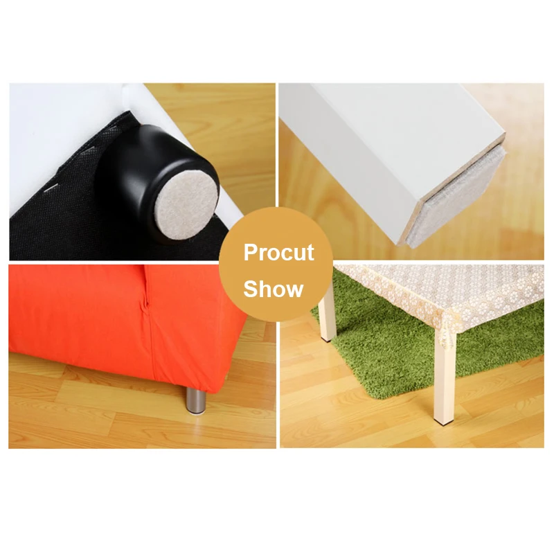 Protetor de pernas de móveis adesivo, 2 a 32 peças, tapete de mesa redondo, protetor de pés, piso quadrado, deslizante, amortecedor, hardware de casa
