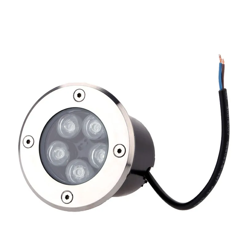 

6pcs Home Use LED Underground Light 5W Warm Cool White Green Red Blue Yellow For Garden Yard Path Floor Deck Square Spotlight