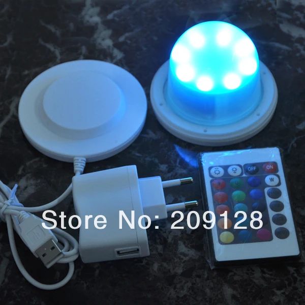 outdoor or indoor  waterproof rechargeable rgb ip68 led lighting bulbs inside furniture