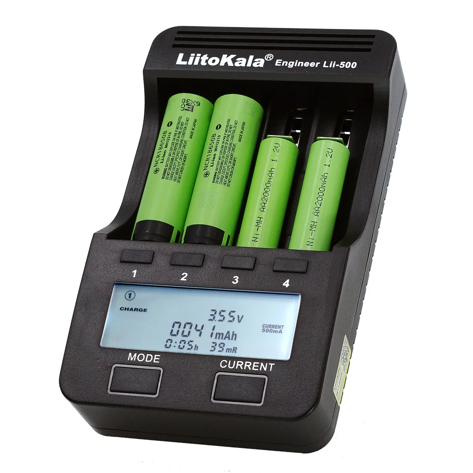 

Liitokala Lii-500 LCD Display 18650 Battery Charger Lii500 for 18650 17500 26650 1634014500 AA AAA Ni-MH Rechargeable Battery