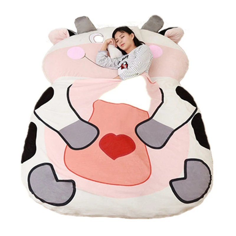 

Dorimytrader Cartoon Animal Milk Cow Beanbag Stuffed Soft Huge Bed Tatami Sofa Carpet Mattress 2 Sizes Free Shipping DY60847