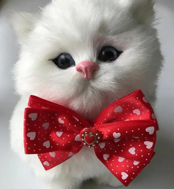 50 قطعة/الوحدة كبير بيع عيد الحب كلب جرو القط الأحمر القوس العلاقات ربطات العنق Bowknot عاشق الاستمالة المنتجات YQ12