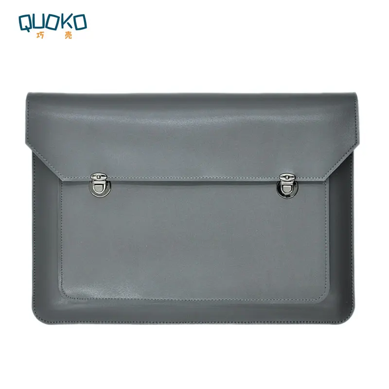 Double Layer Briefcase Style Laptop Bag Cover,Microfiber Leather NoteBook Sleeve Case For Surface Go/Pro6 12.3\