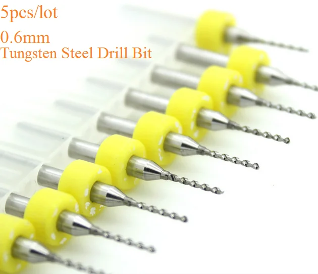 

5pcs/lot 0.6mm Mini Tungsten Steel Super Hard Carving Drill Bit For Amber Beeswax Copper Stainless Steel Drop Shipping