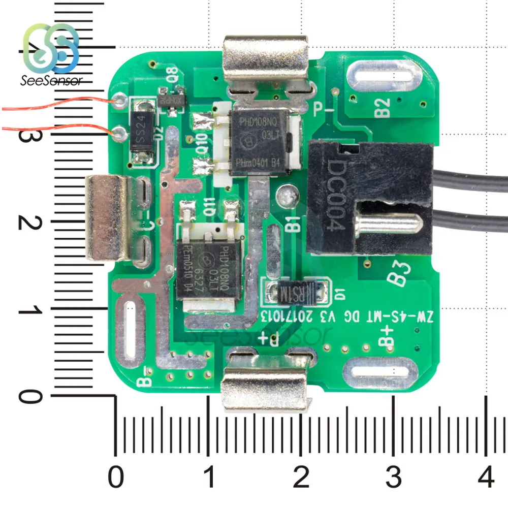 14.8V 18650 Li-ion Lithium Battery Charging Board Charger Module 4 Strings Battery Cell Charging BMS