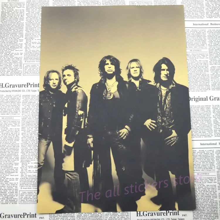 Aerosmith Home Furnishing decoration Kraft acid rock music Poster Drawing core Wall stickers/1034