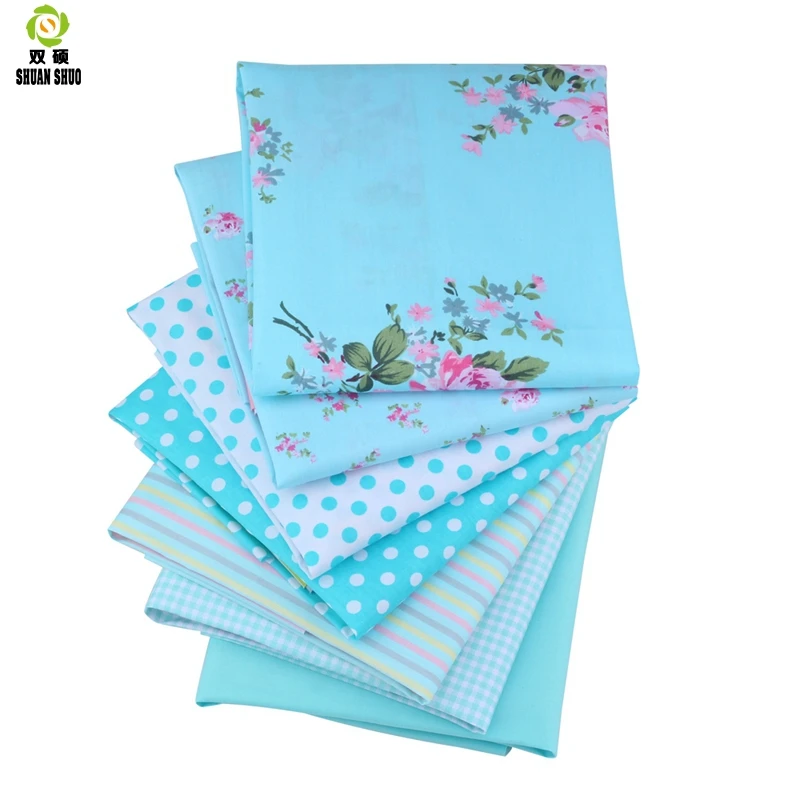 19x24cm High Quality 10 Style Charm Packs Patchwork Fabric  Cotton Quilting Fabrics For Sewing DIY Handmade Cloth 7 Color/set