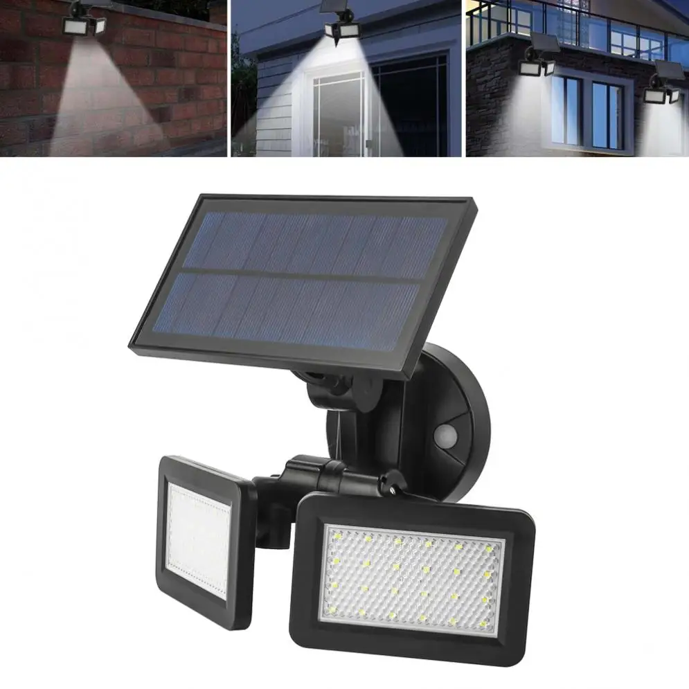 

5.5V 2.5W 48LED Solar Street Light Radar Induction Wall Light Waterproof 360 Degree Energy-saving for Courtyard / Garden / Fence