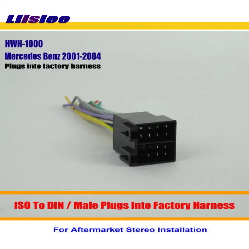 For Benz C230 C240 C32 C320 /Male ISO Radio Wire Cable Wiring Harness/Car Stereo Adapter Connector/Plugs Harness