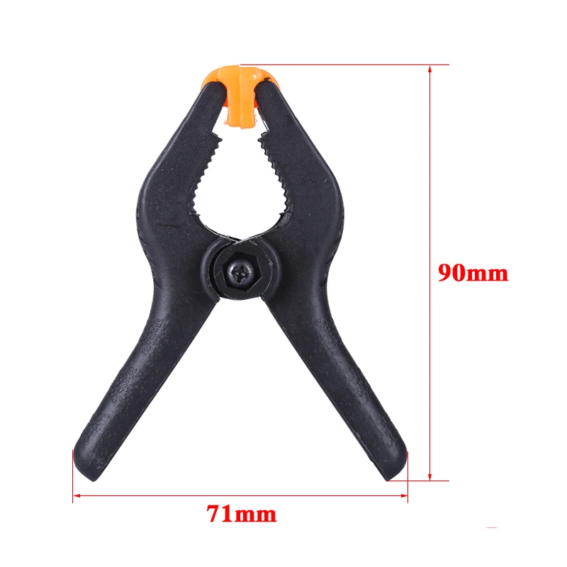 Abrazaderas de nailon de plástico tipo A para carpintería, Clip de resorte para estudio fotográfico, Abrazadera Grampo, herramientas de bricolaje, Abrazadera, 2 pulgadas, 4 unidades por lote