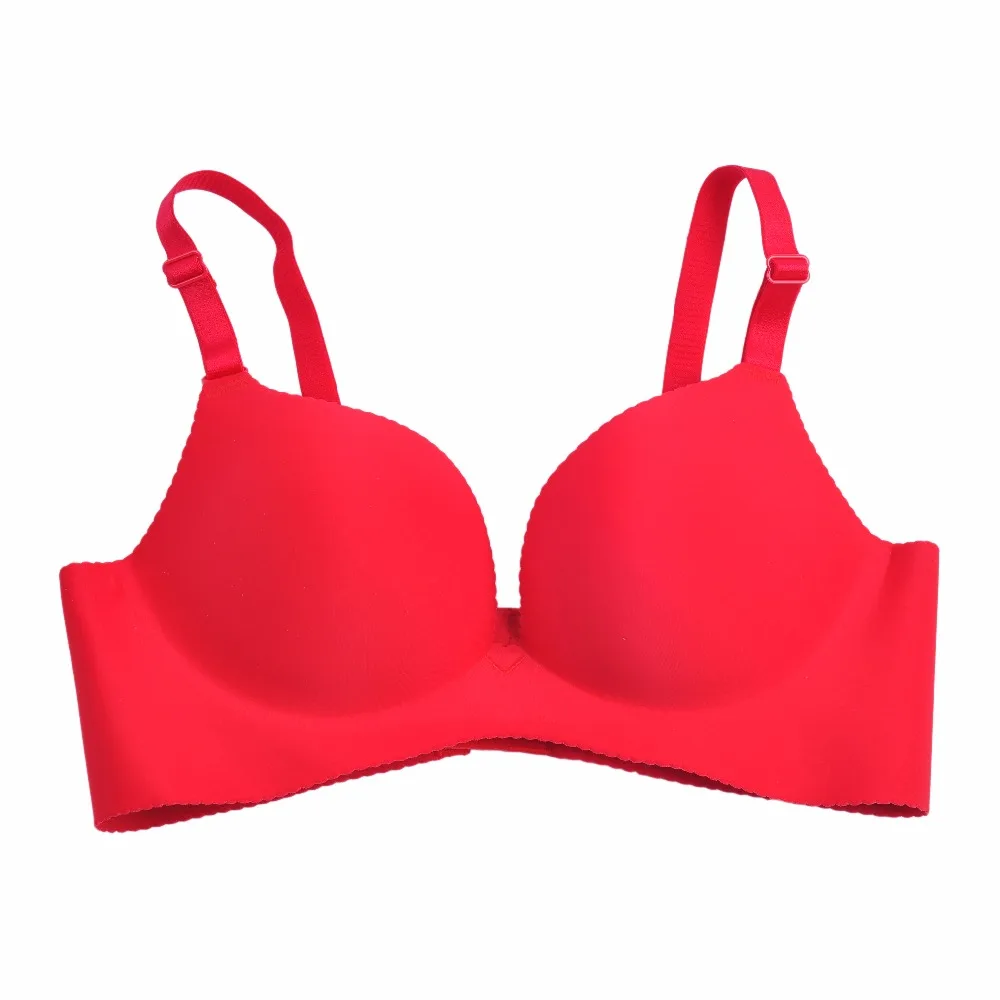 BHs Sexy Women Bra Adjustable Brassiere Seamless Lingerie Super Push Up Bra 6 Colors Plus Size C Cup Strappy Bras for Women