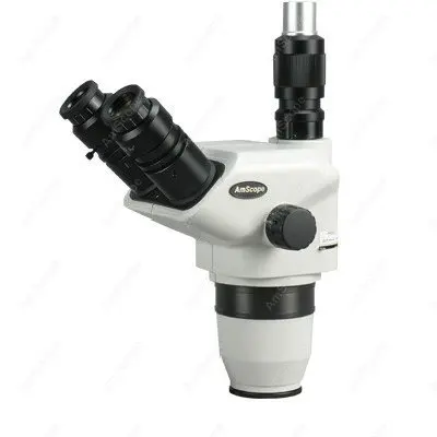 Microscope Head-AmScope Supplies 6.7X-225X Focusable Trinocular Stereo Zoom Microscope Head