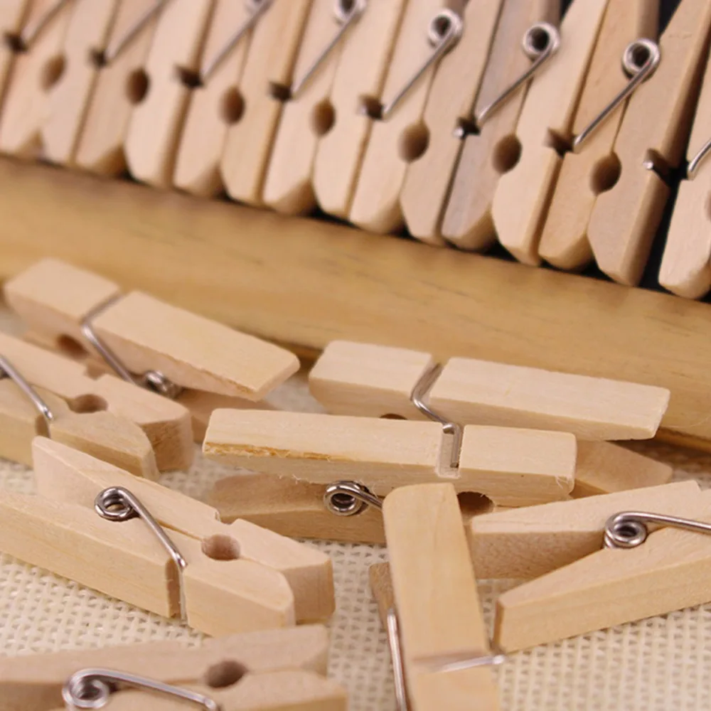 7.5cm Natural Color Wooden Clothes Photo Paper Peg Pin Clothespin Craft Clips XP0309 10pcs 20pcs 50pcs 100pcs