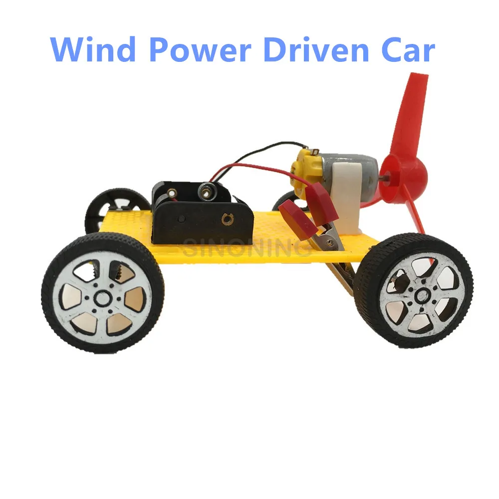 

DIY electronic Wind Driven Toy Car assembly education creativity cheap age 3+