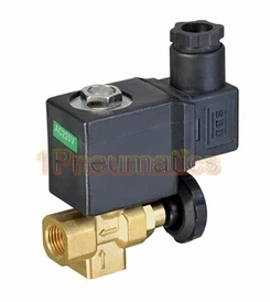 

Free Shipping 10PCS/LOT 1/4'' Diret Acting Hand Manual Adjustable Solenoid Valve AC220V