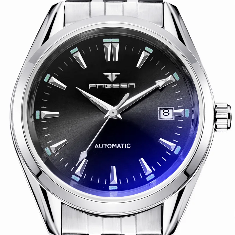 Mens Wrist Watch man Top Brand Luxury Male Wristwatch Luminous Calendar Waterproof Leather Steel Automatic Mechanical Men Watch