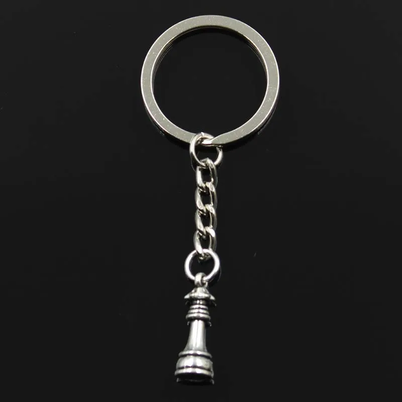 Keychain Chess Knight Bishop Pawn King Queen Rook Pendants DIY Men Jewelry Car Key Chain Ring Holder Souvenir For Gift