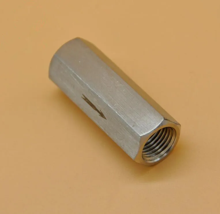 

1/8" 3/8" 1/4" 1/2" BSPP Female Full Ports Air Check Valve One Way Non Return Nickel-Plated Brass Valve