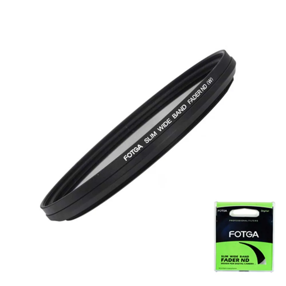 FOTGA Fader Variable ajustable Delgado densidad neutra ND filtro ND2 a ND400 46/52/55/58/62/67/72/77/82/86mm para Nikon