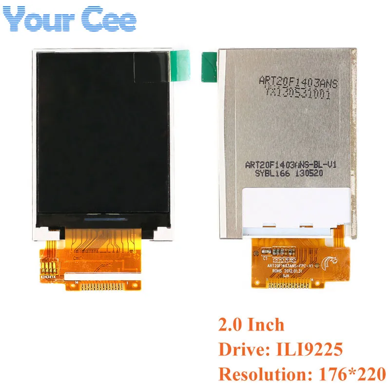 1.44/1.8/2.0/2.2/2.4/2.8 Inch TFT Bare Screen LCD Display Module Drive ST7735 TFT Bare Screen LCD Interface 128*128 240*320