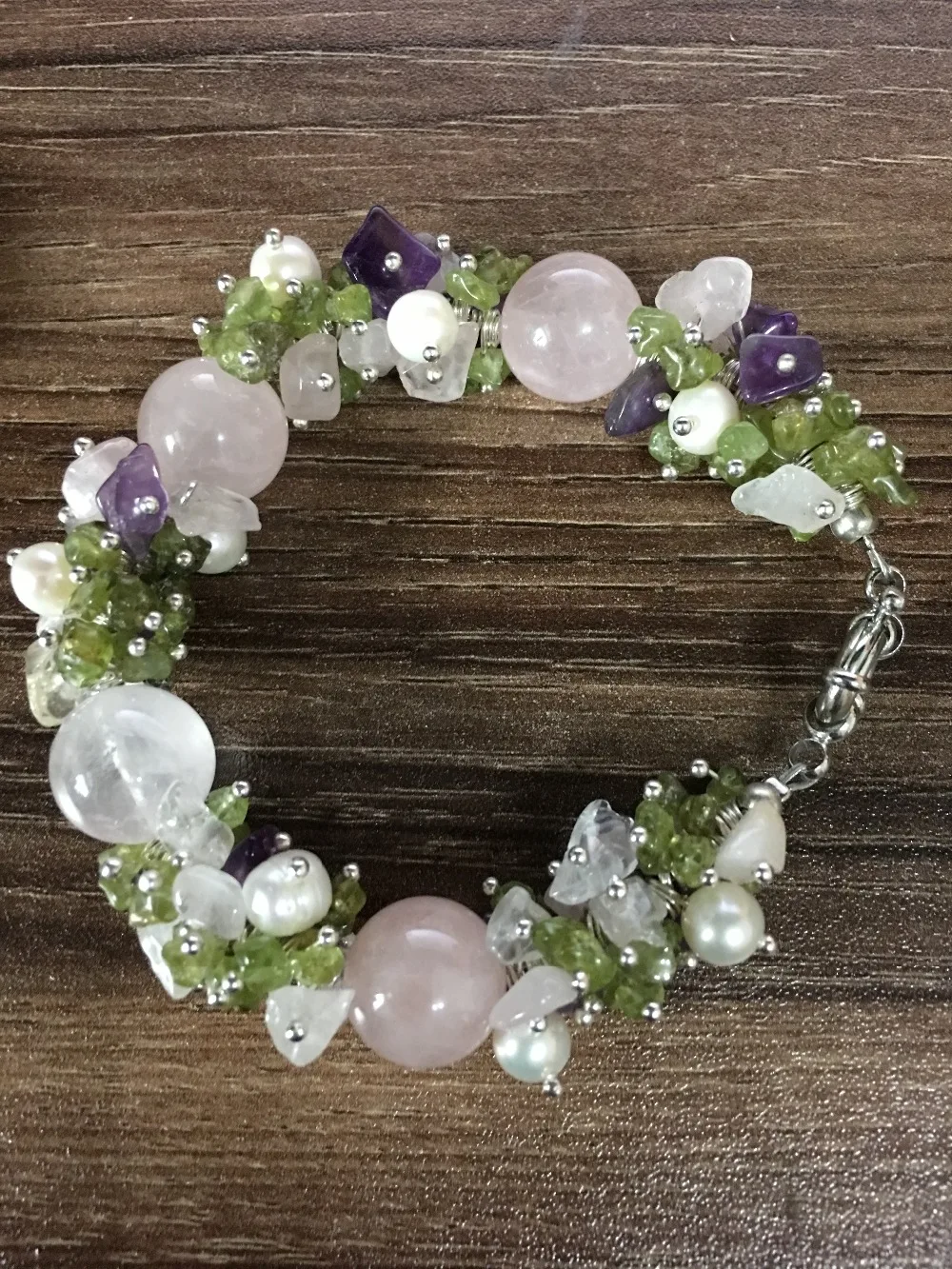 Chunky Big FreshWater Pearl Natural stone for women Bracelet Handmade Statement bohemian Pearl Jewelry offer Drop shipping