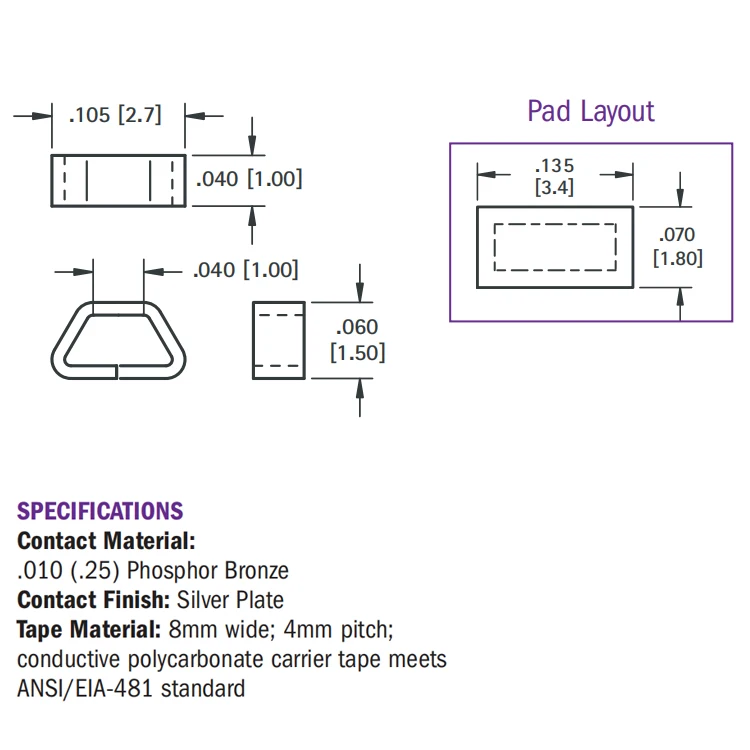 100pcs/lot PCB Miniature SMT Test Point High-Temperature Resistance Test Points TP-5015