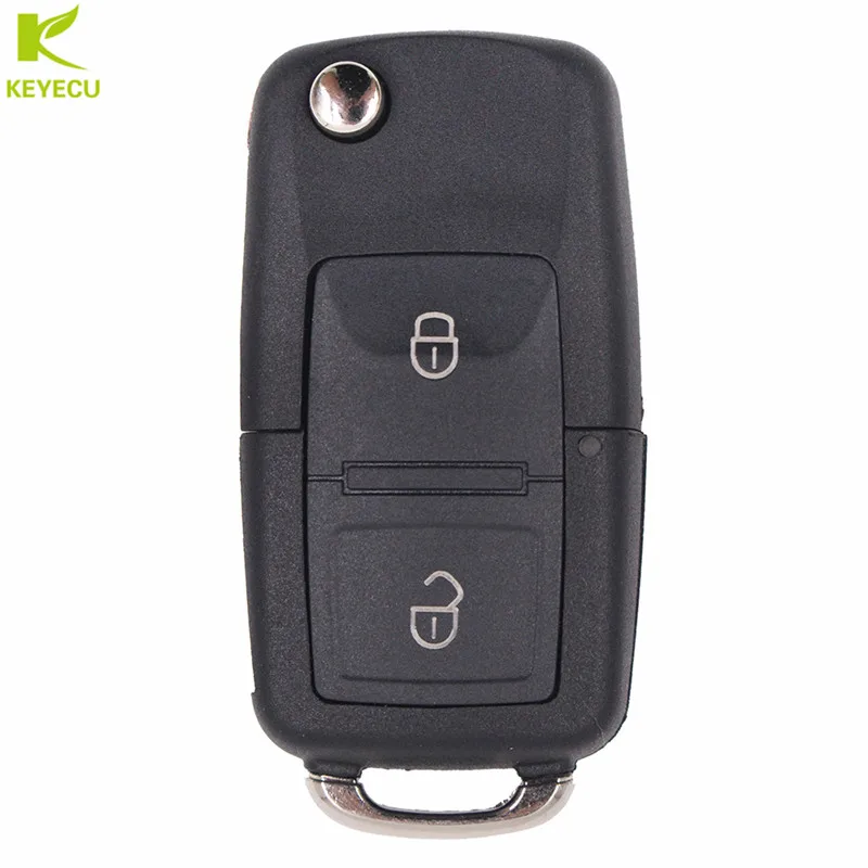 KEYECU Relacement Folding Remote Key Fob 1J0 959 753 N 2 Button 433 MHz ID48 For Volkswagen PASSAT GOLF MK4 ,Skoda Octavia ,Seat