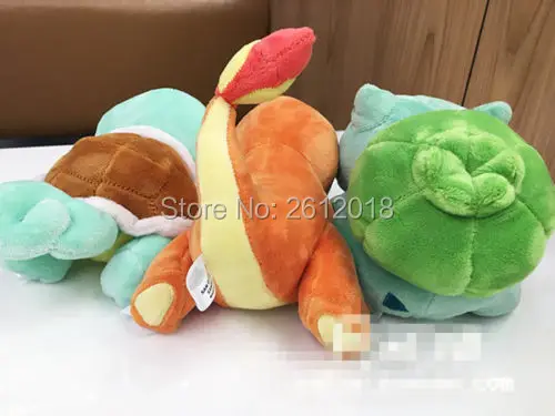 New Authentic Bulbasaur Squirtle Charmander Plush Doll Toy Set of 3 Gift