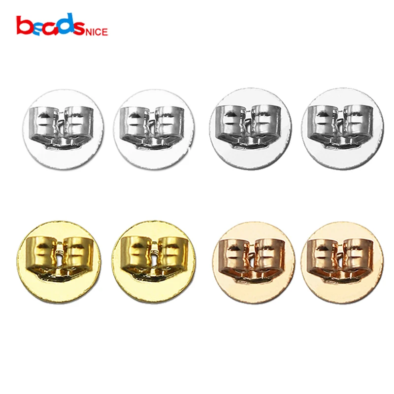 Beadsnice New Arrival 925 Sterling Silver Earring Back Stoppers Earnuts Earring Plugs for Jewelry Making ID35041