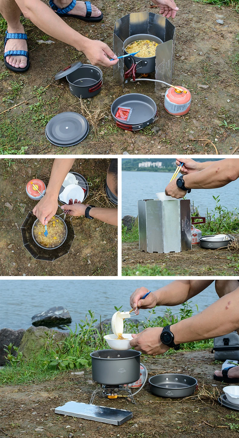 Naturehike Ultralight Outdoor 8 Plates Foldable Wind Shield