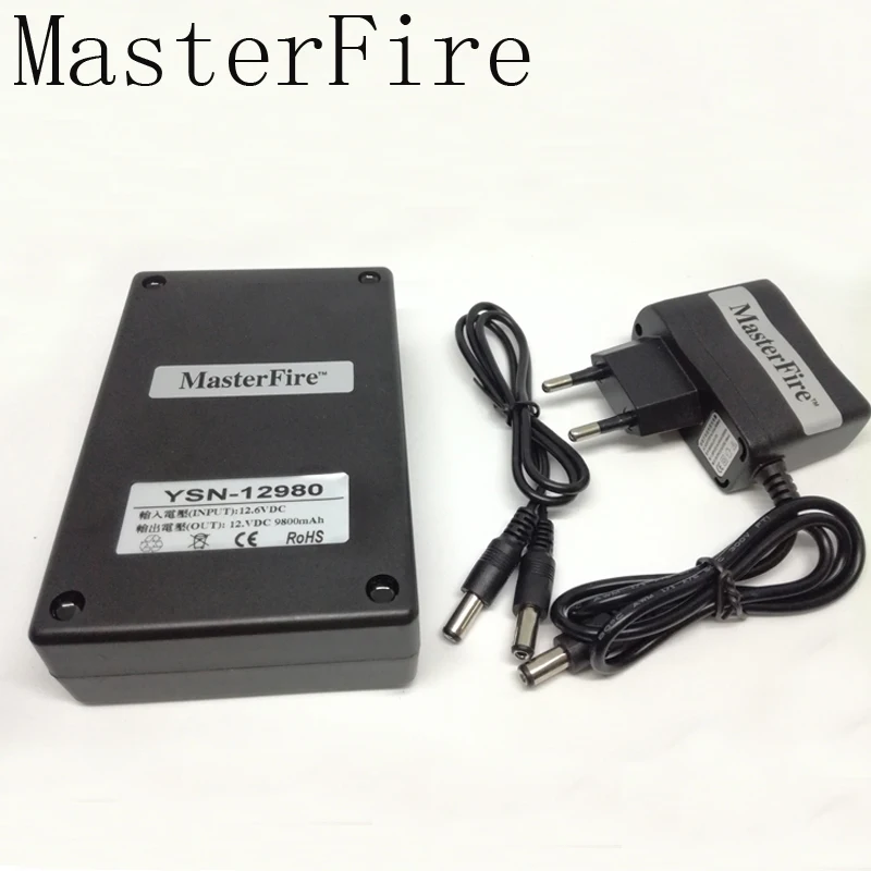 

MasterFire New DC 12V 9800mah Rechargeable Polymer Lithium-ion Battery Pack for CCTV Camera Batteries Cell YSN-12980