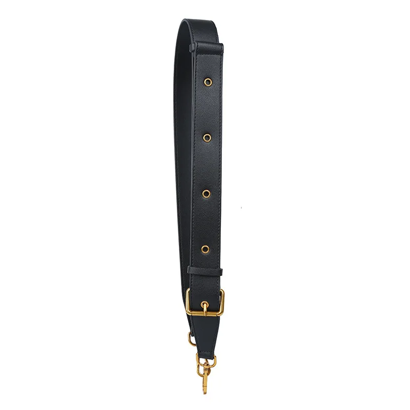 100~129cm DIY Adjustable PU Leather Handle Shoulder Bags Straps Fashion Replacement Belt Accessories for Women Bag Black